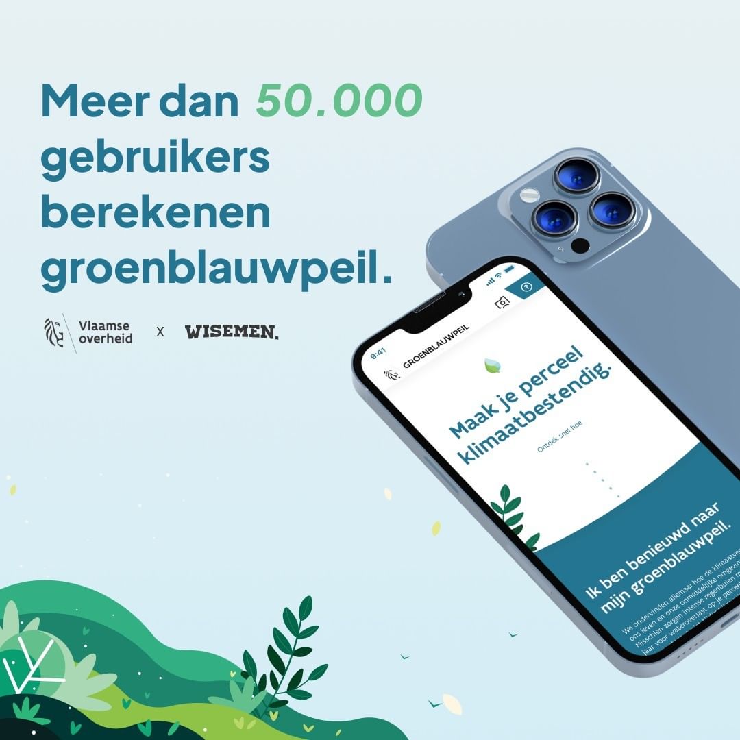 Klimaatverandering is en blijft een hot topic (no pun intended) 🌍🔥 Groenblauwpeil is een webtool van de Vlaamse Overheid die de klimaatbestendigheid van een perceel meet om die vervolgens te verbeteren. 

Positive impact created ✅

Find out how we did it 👉